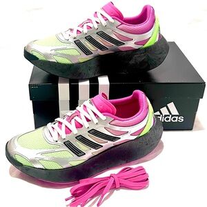 Adidas Adizero Aruku Sneakers Signal Green/ Semi Lucid Fuchsia Size 9